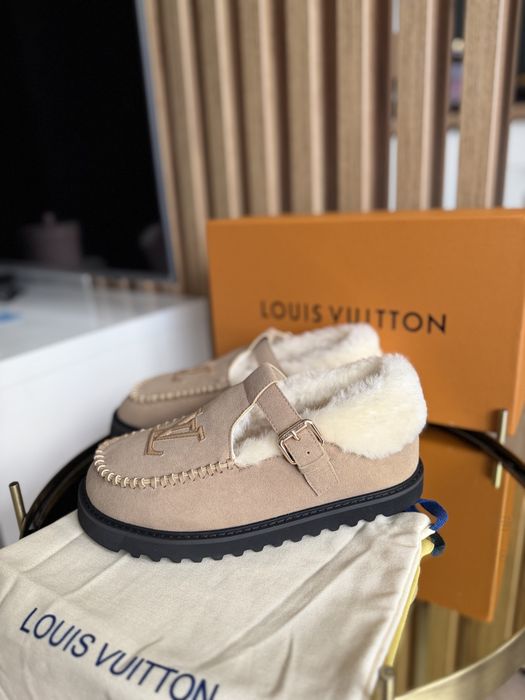 Buty z futerkiem Louis Vuitton