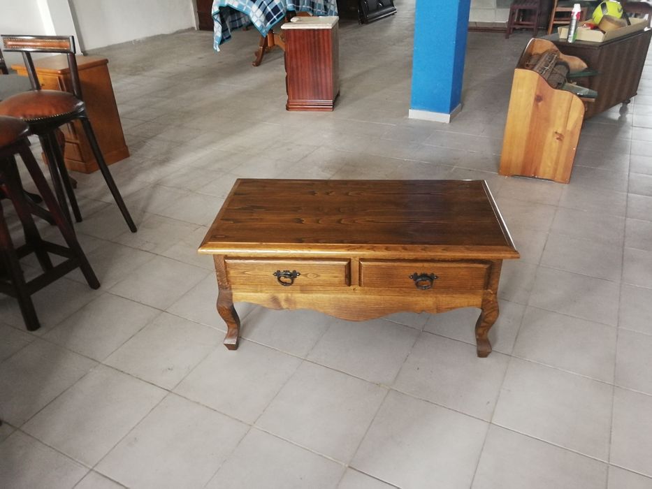 mobiliario de sala, mesa de centro em madeira de carvalho