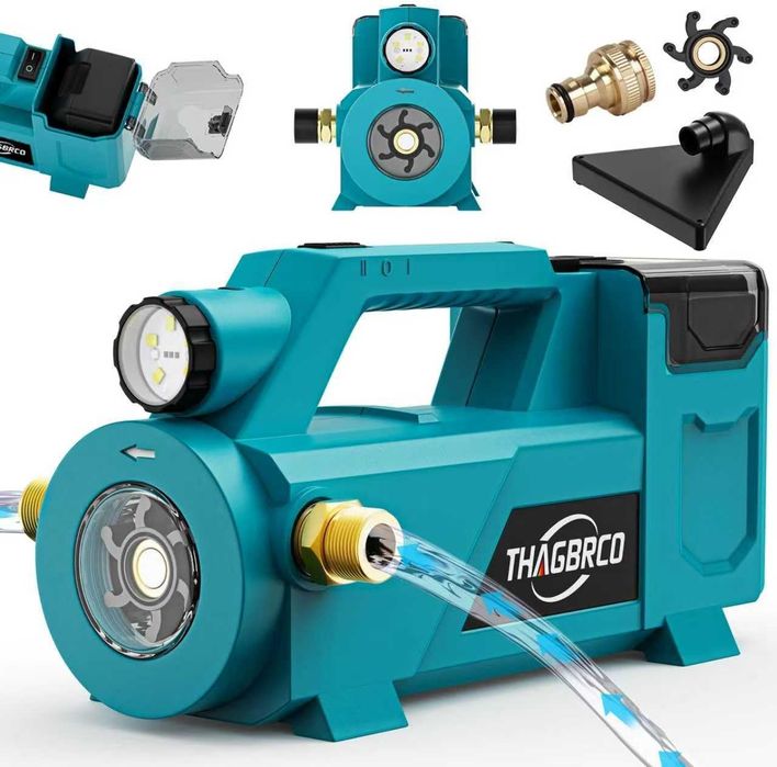 Бездротовий водяний насос 18V 430GPH з акумуляторним живленням. Помпа.