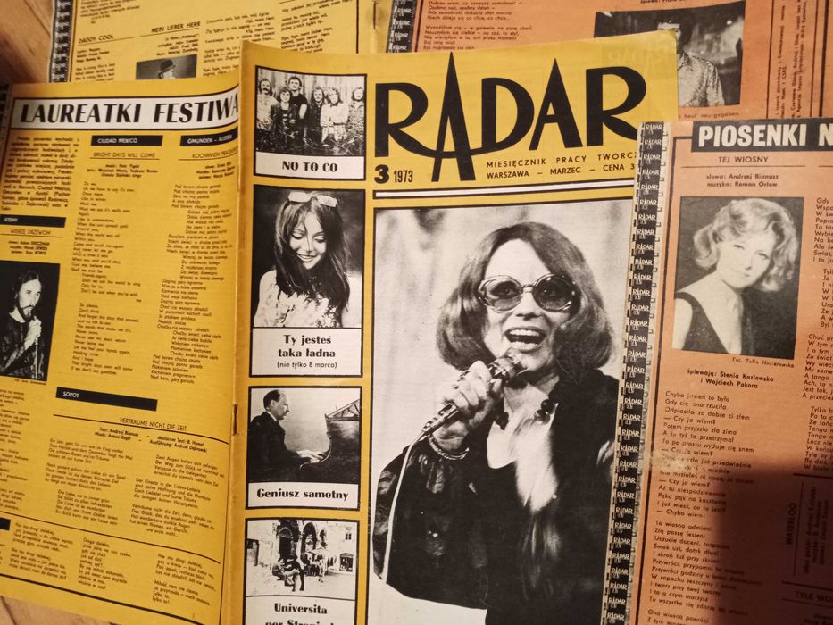 muzyka taniec śpiew PRL estrada  Radar piosenki piosenkarze gazety PRL
