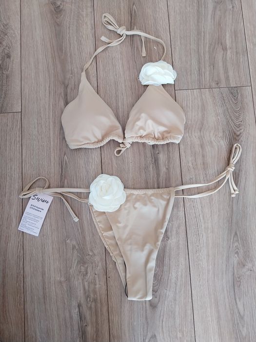 Strój kąpielowy róża kwiat bikini 42 xl