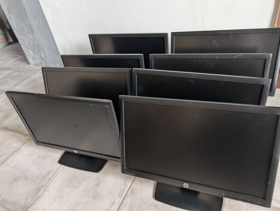 Lote de monitores HP 20 e 22 polegadas