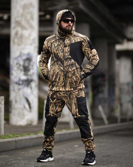 Зимовий тактичний флісовий костюм Wood M-XXXL без передоплати