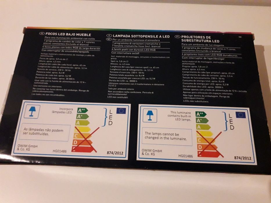 Projetores LED novos