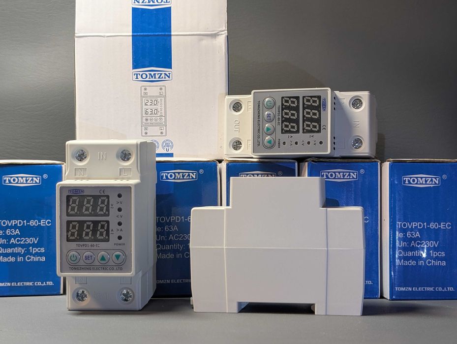Реле напруги TOMZN 63A TOMPD-63SW WIFI Tuya фази напряжения трифазне