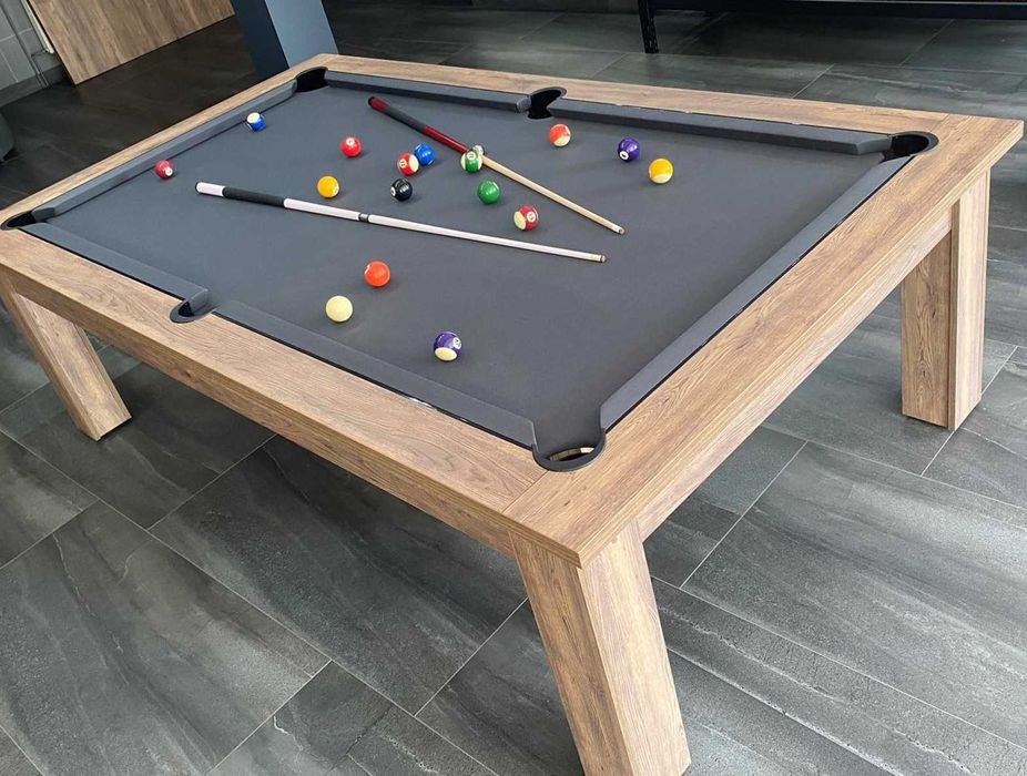 Stół Bilardowy KLASYK 7 ft blat nakrywający- akcesoria -płyta kamienna