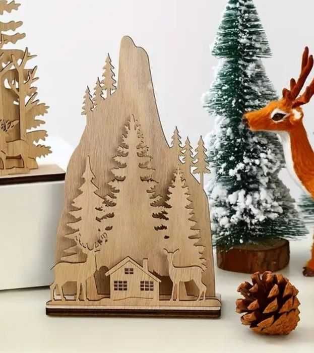 Різдвяний декор, підсвічник металевий