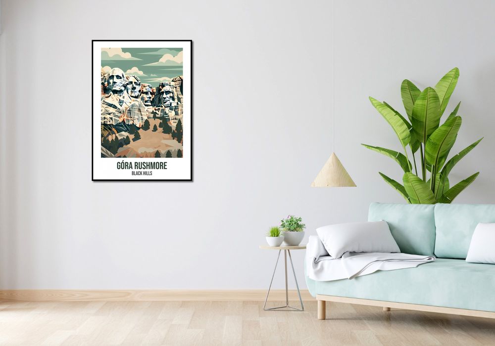 Plakat 67,5x95cm Góra Rushmore