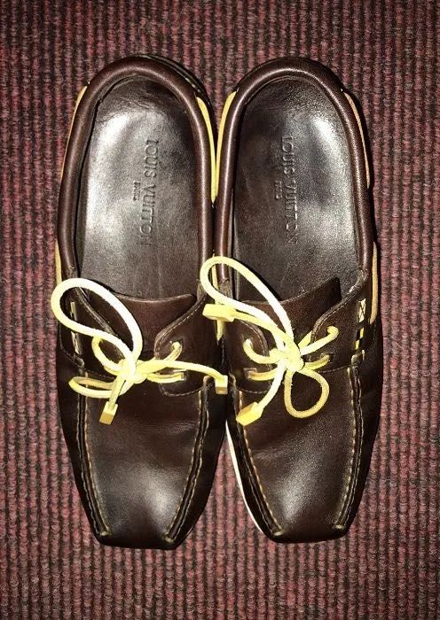 Топсайдеры Louis Vuitton кожа БИЗОНА оригинал номерные лимитированные