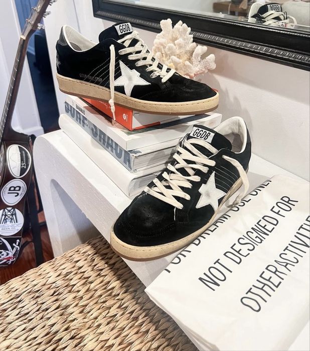 Golden Goose Black Suede Superstars 40