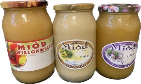 Miód z własnej pasieki - faceliowy, rzepakowy