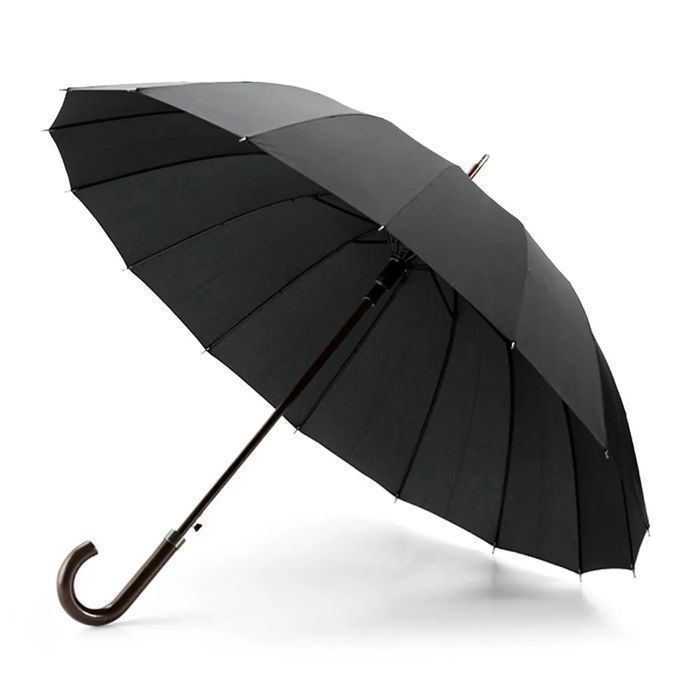 Parasol automatyczny prosty czarny męski damski LONDON EOU001K