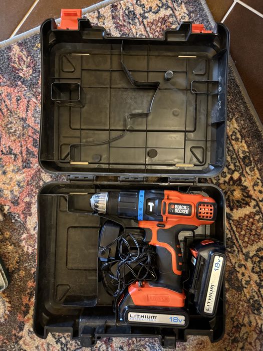 Wiertarko-wkrętarka 18V Black & Decker Lithium