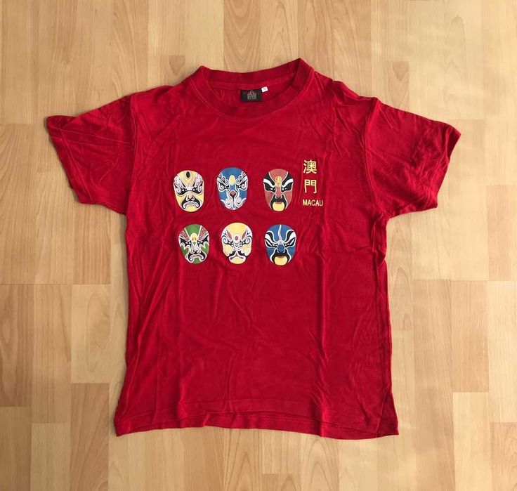 T-shirt Macau vermelha nova