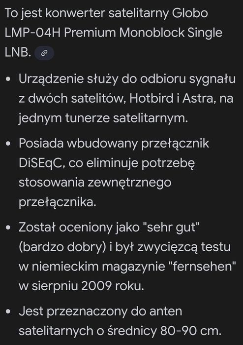 Konwerter satelitarny