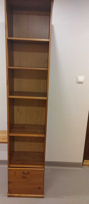 Komoda FREDERICA-akacja- IKEA HEMNES-drewno-witryna-szafa Leksvik