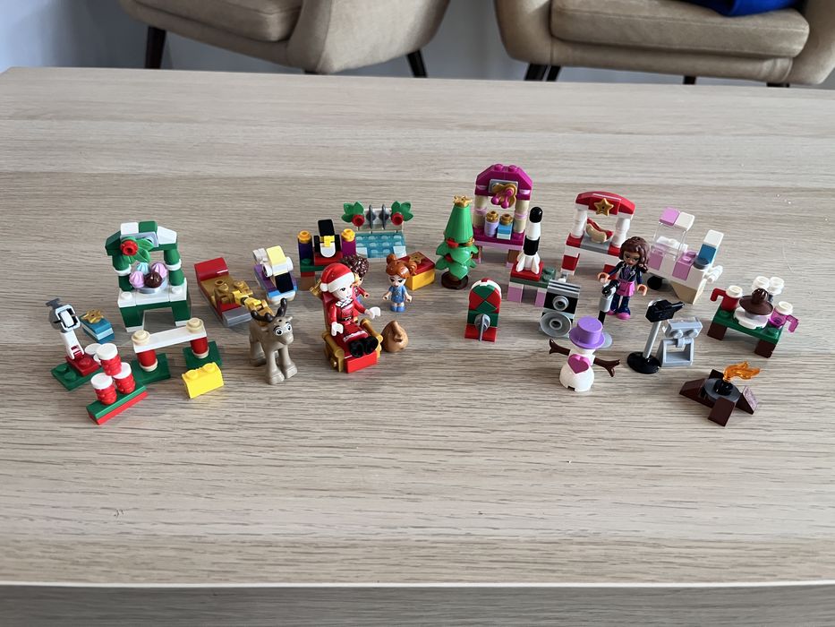 Lego friends figurki swiateczne, kalendarz adwentowy 41706