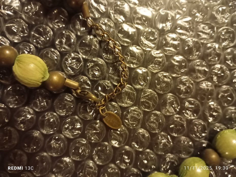 Colar e pulseira verdes