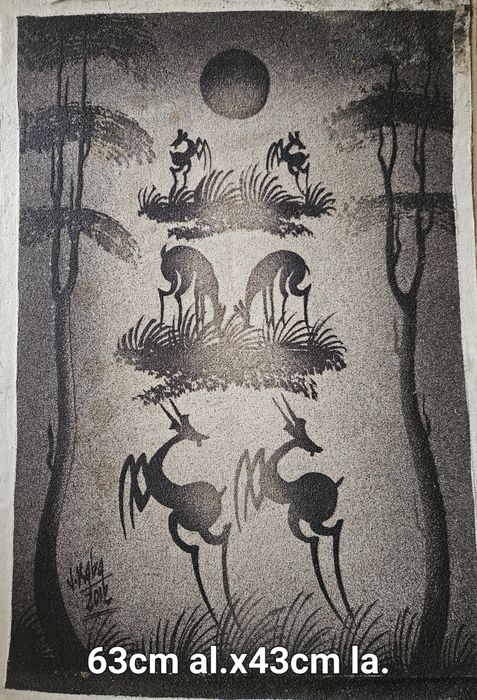 Pinturas de areia da Guiné e Congo