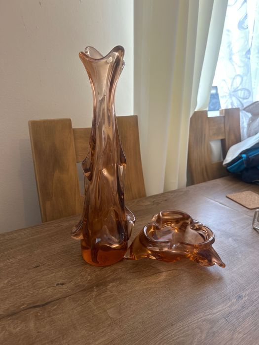 Wazon sękacz i popielniczka komplet