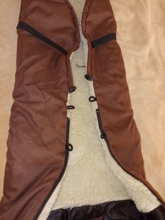 Конверт на овчині з муфтами