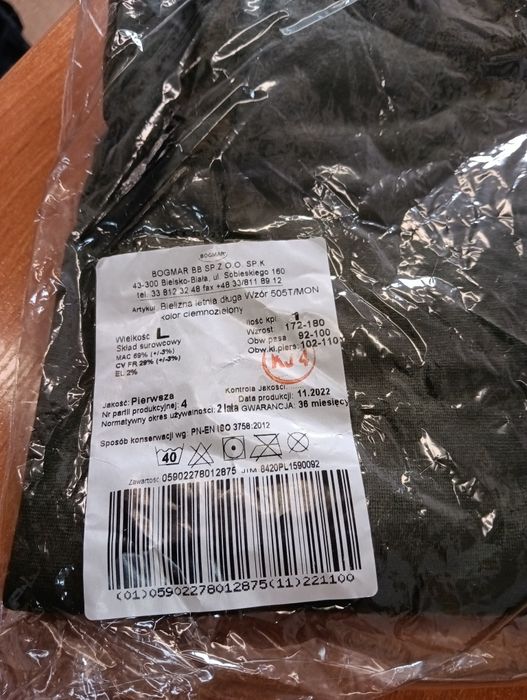 Bielizna letnia długa wzór 505T/Mon