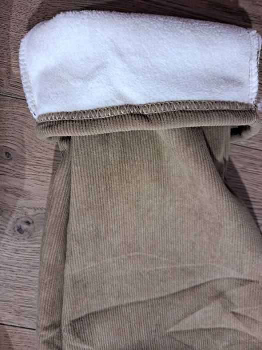вельветові утеплені штани