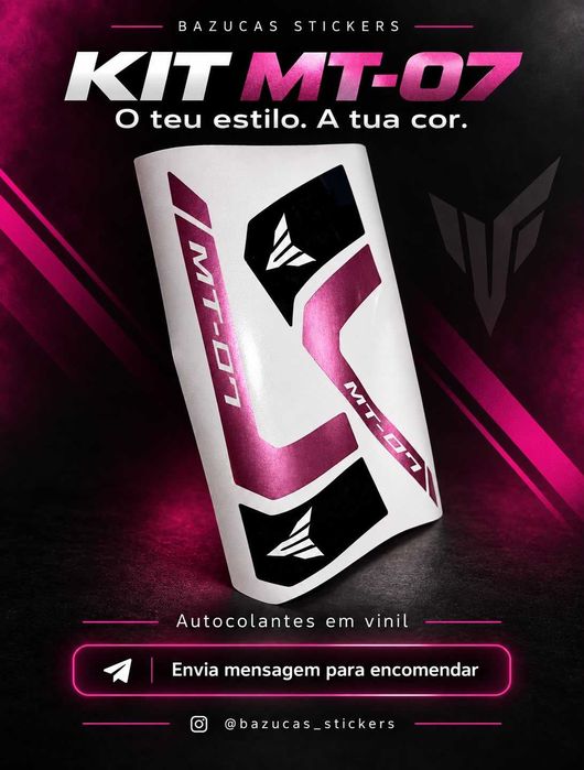 Kit de Autocolantes Yamaha MT-07 | Cores Personalizadas