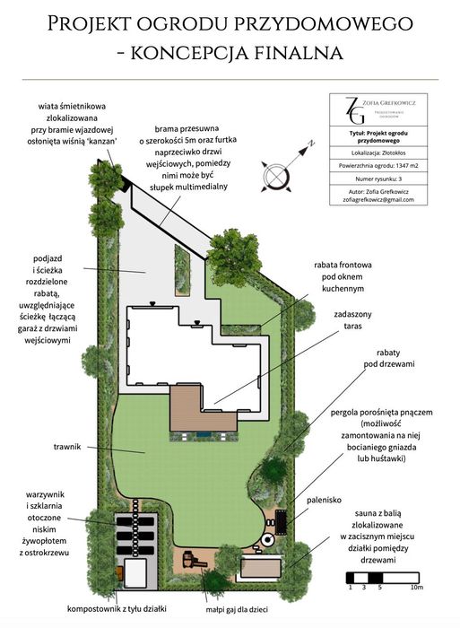 Projekt ogrodu – małe i duże ogrody | wolne terminy - Kraków + online