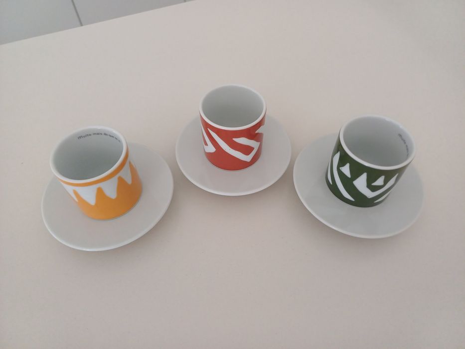 3 Chávenas Café Vista Alegre