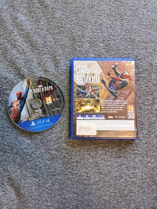 Диск ps 4 человек паук