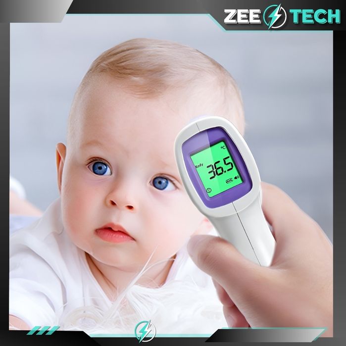 Termometr Bezdotykowy Elektroniczny Medyczny Na Podczerwień Cyfrowy
