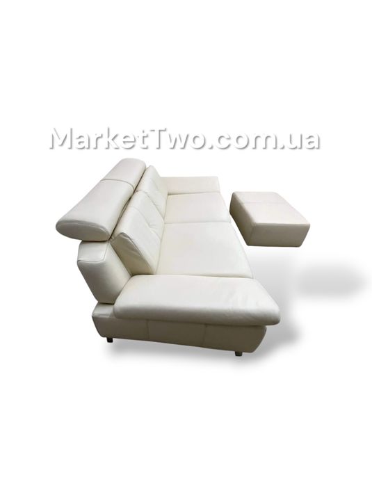 Кожаный шкіряний комплект  диванів та пуф ( 040803 )