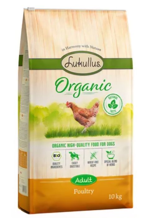 10kg Lukullus BIO sucha karma dla psa Drób 
Wysokiej jakości karma Bio