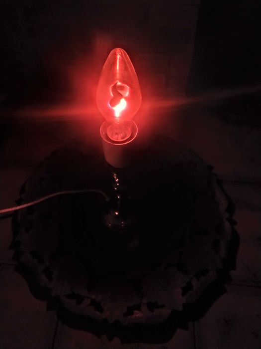 Żarówka świeczka Płomyk Płomień na wietrze 1 Watt 230 V
