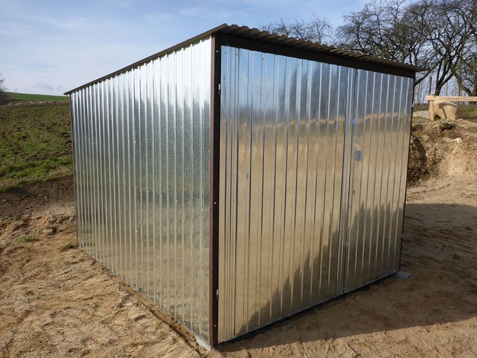 BLASZAK 3x5 na budowę GARAŻ blaszany SCHOWEK budowlany GARAŻE budowa !