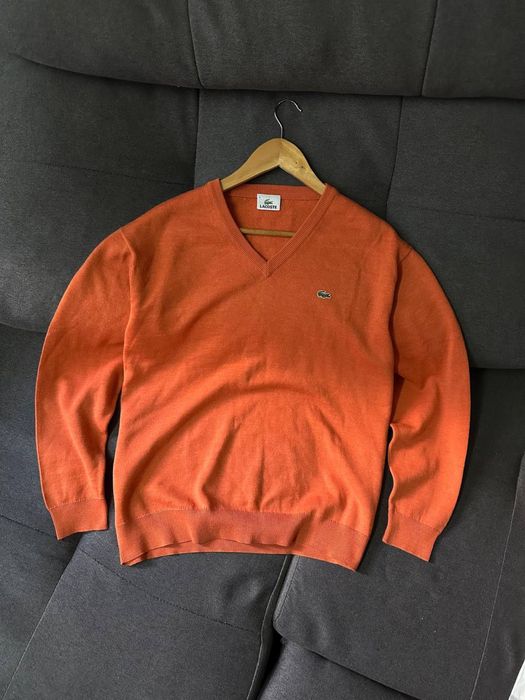 Винтажный шерсятной свитер Lacoste