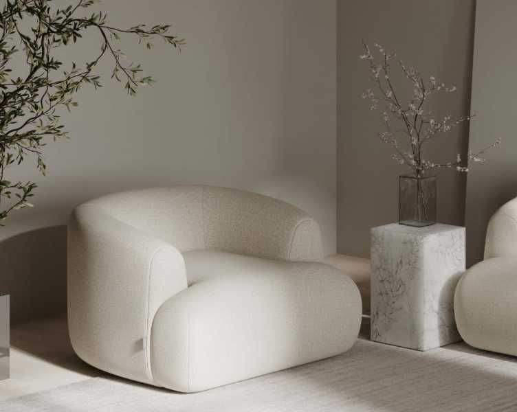 Fotel Puffy tkanina Emma 1 OUTLET -50% MITTO HOME