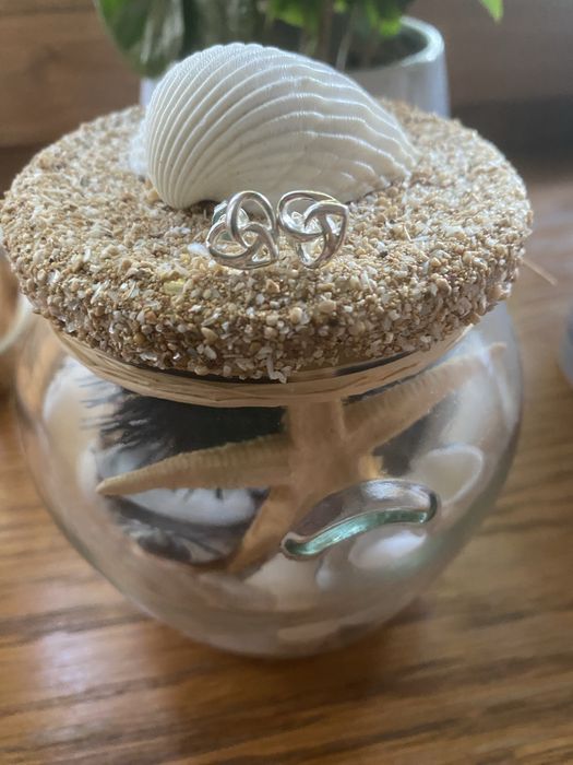 Śliczne kolczyki - pleciony wzór