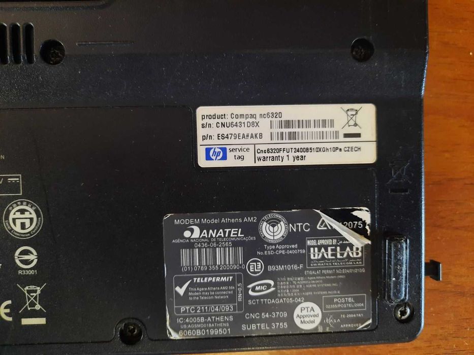 Ноутбук HP Compaq nc6320 Батарея відсутня HDD-0 Память-0