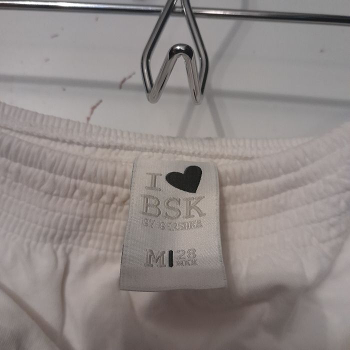 Top branco Bershka