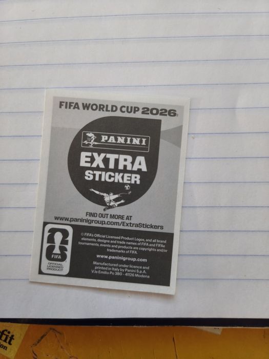 Cartas Extra Mundial