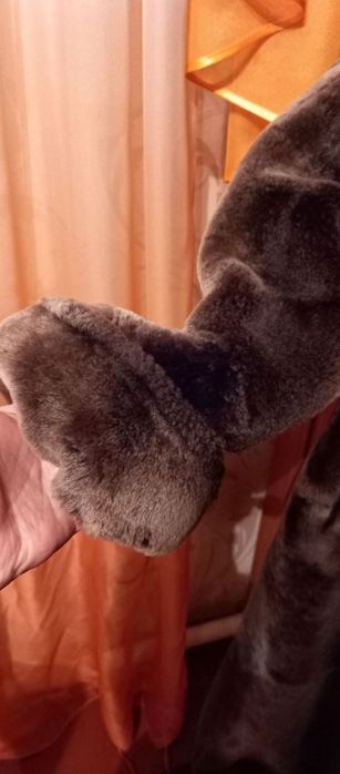 Шуба мутон+норка