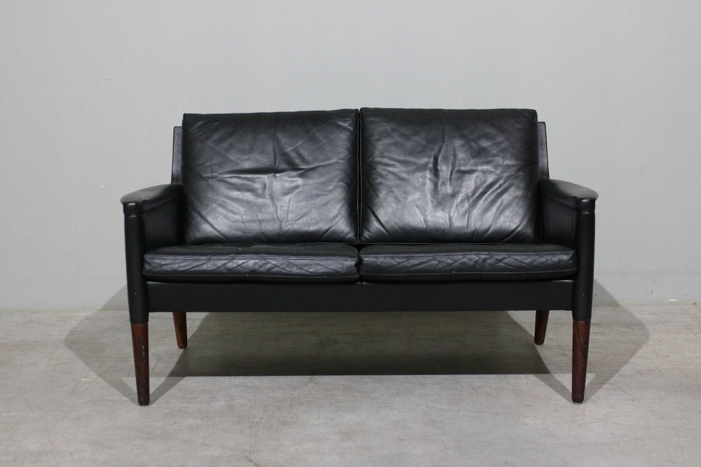 Conjunto de 3 sofás Kurt Ostervig em pau santo e couro | Mid Century