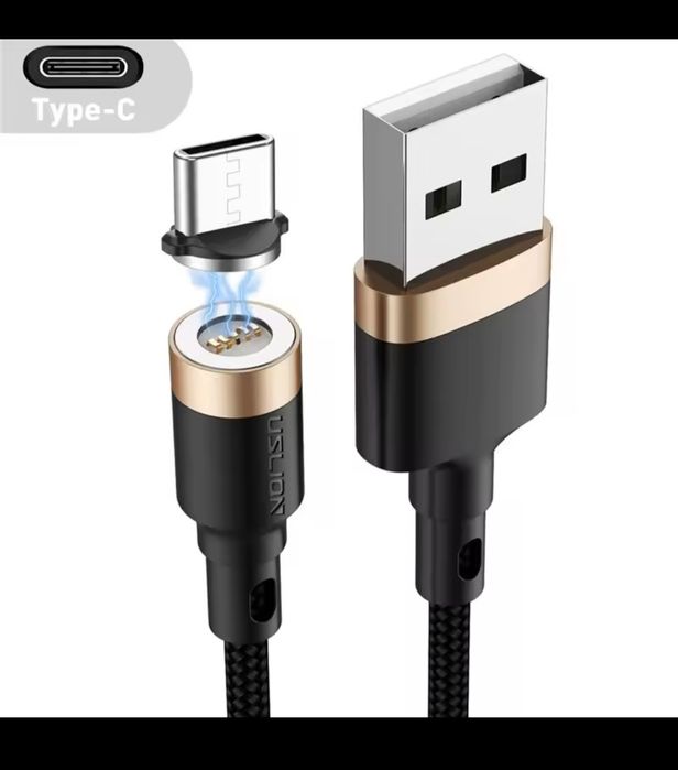 Магнитный кабель 5A USLION.micro-usb