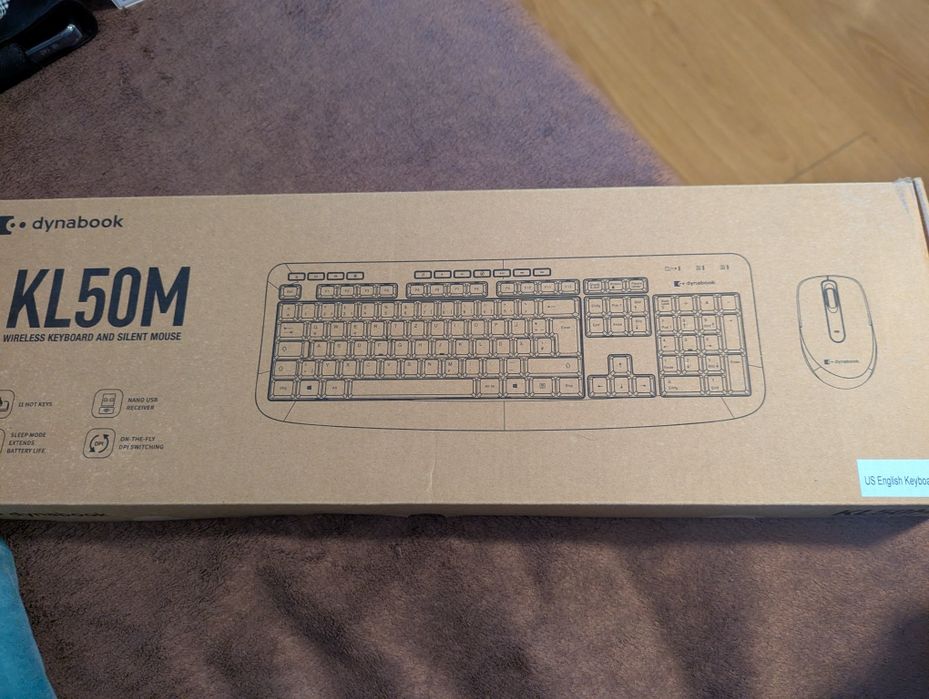 Zestaw Bezprzewodowy Dynabook Toshiba KL50M  Klawiatura + Mysz