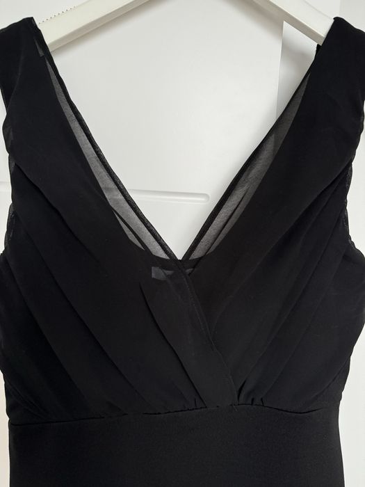 Czarna sukienka mini jak nowa r. XS