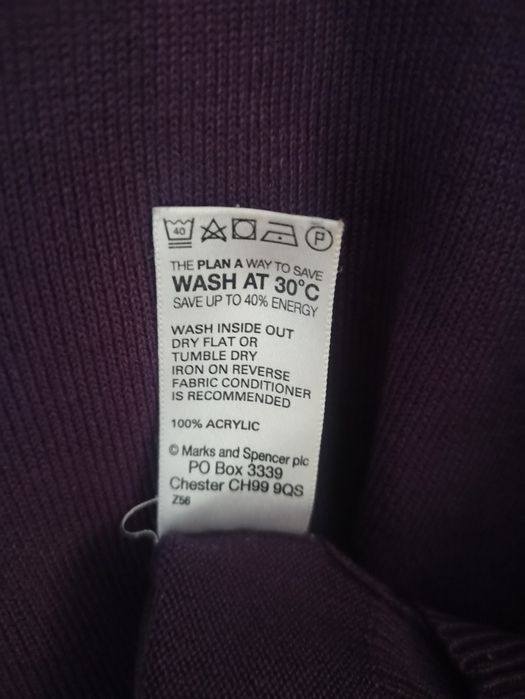 Fioletowy sweter Marks& Spencer