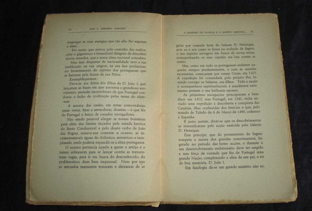 Livro O Domínio de Castela e o Império Oriental José Ferreira Martins