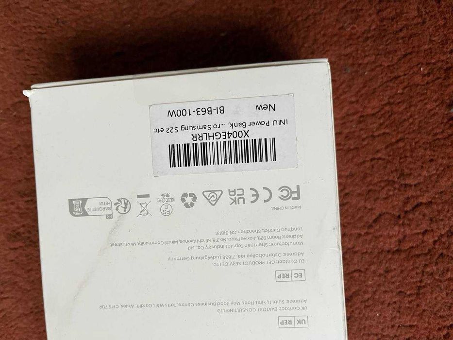 Павербанк для телефонів та ноутбуків INIU BI-B63 PD 100W 25000 mah